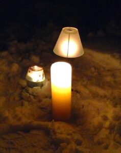 Candles in the Snow